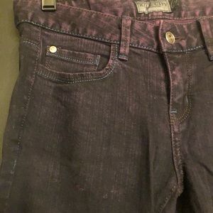 kill city lip service purple ombré skinny jeans